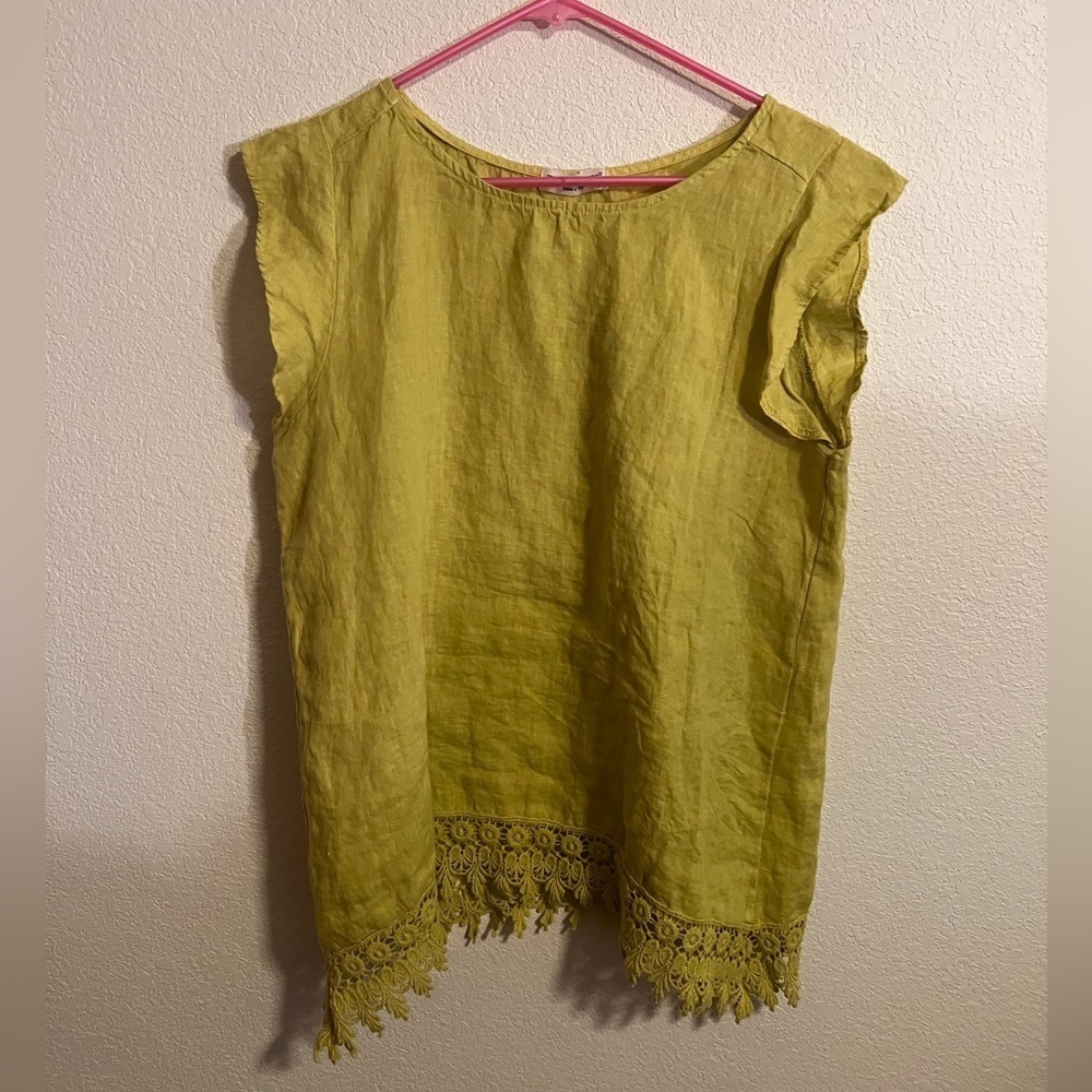 Terzo Millenio Gold Italian Shirt Size Large